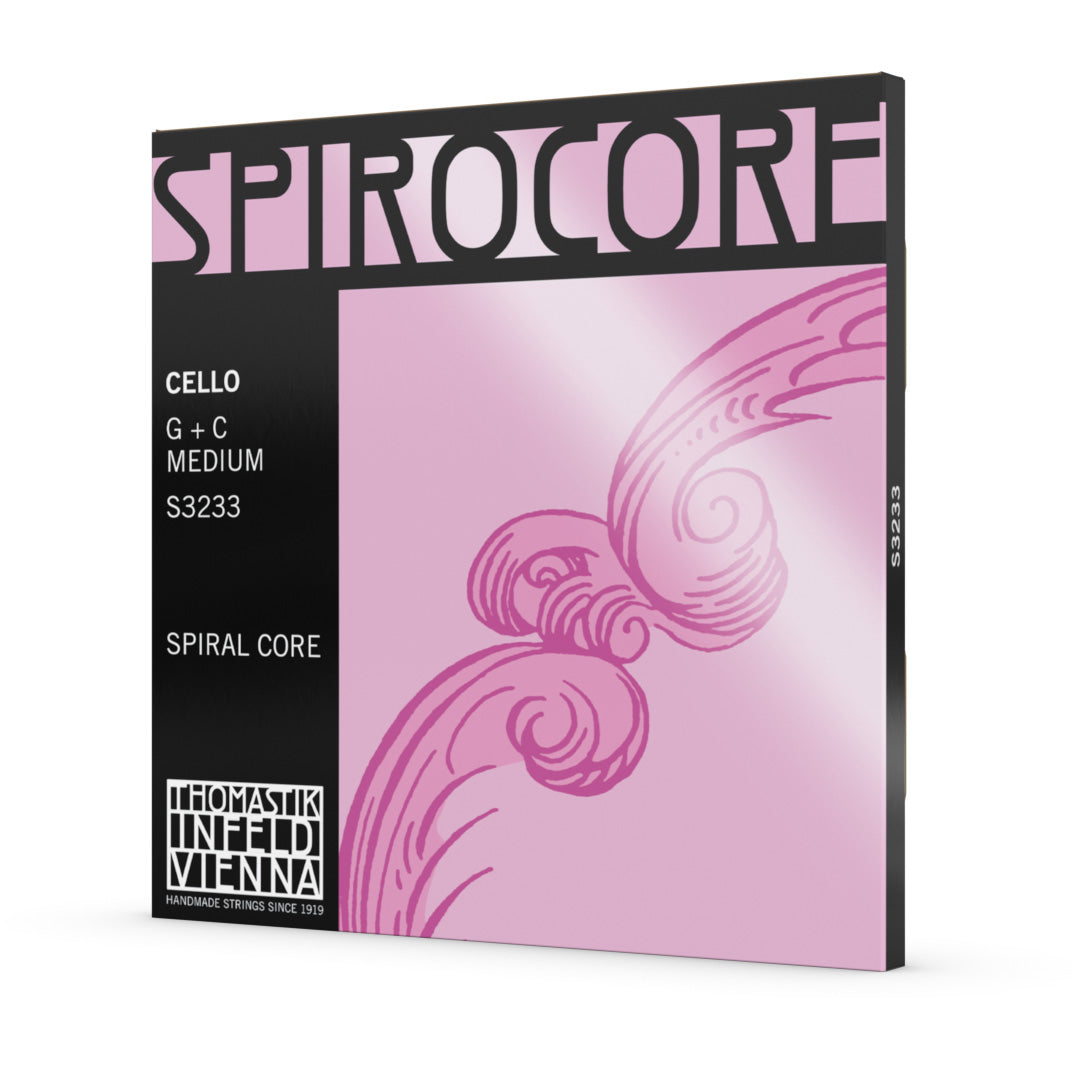 Cello String Twin Set G+C, Spirocore (Tungsten)