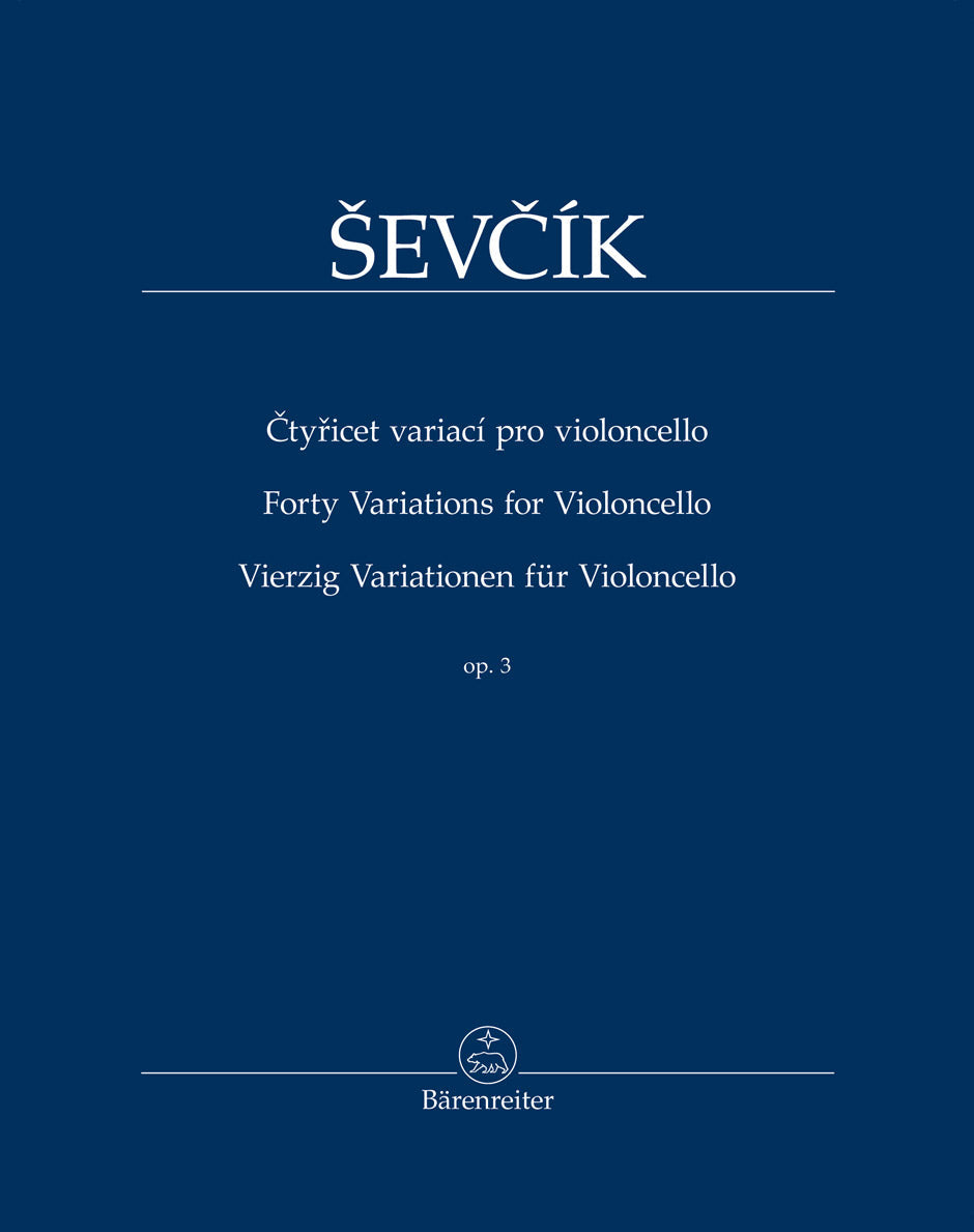 Ševcík: 40 Variations, Op. 3 (arr. for cello)