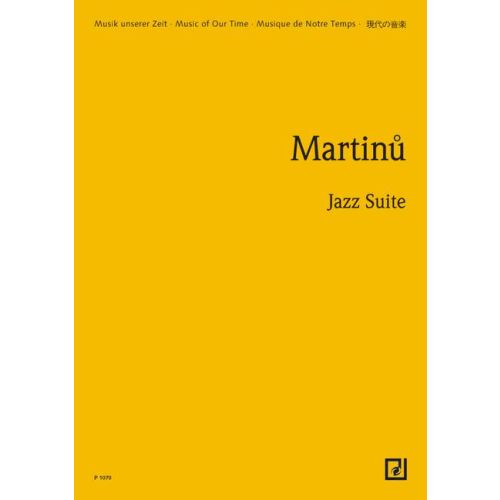 Martinu Jazz-Suite Study Score