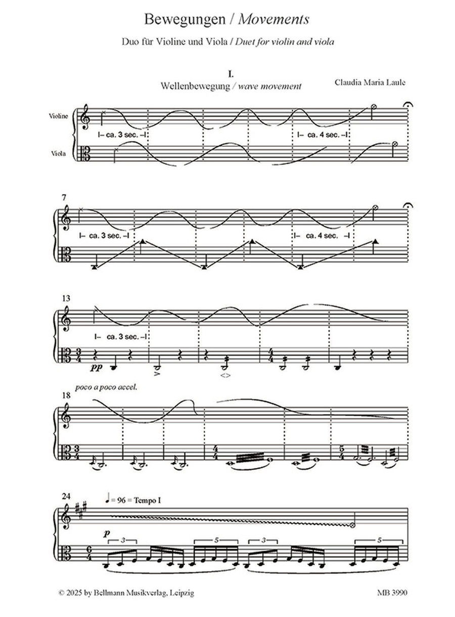 Laule: Bewegungen (Movements)