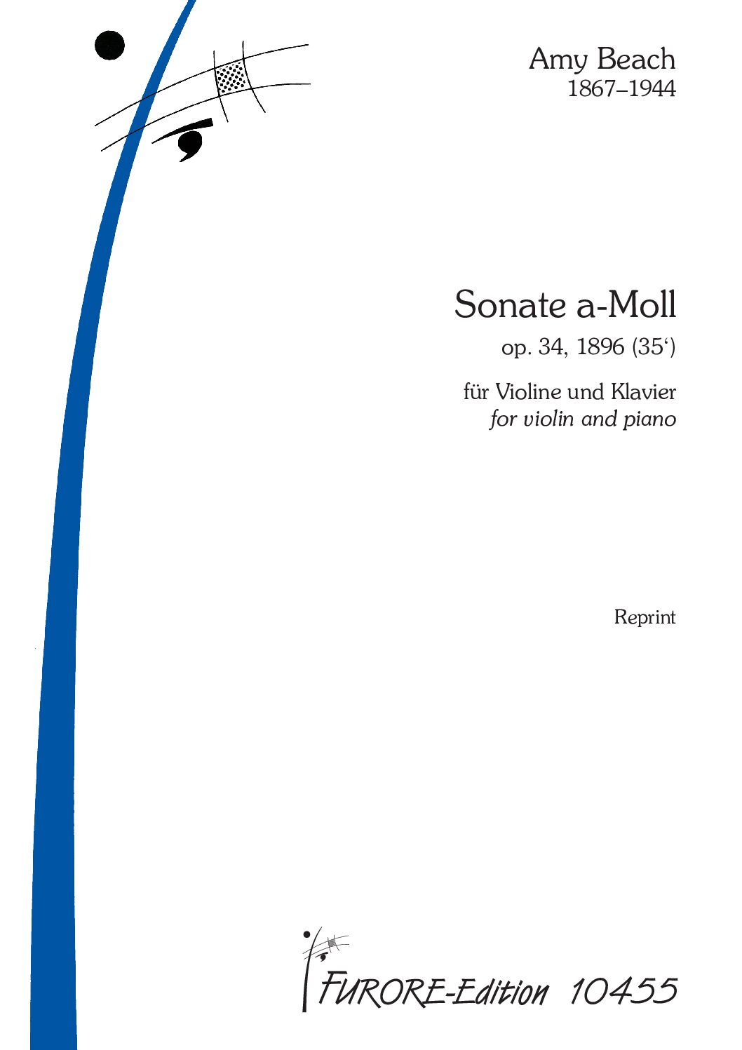 Beach: Sonata in A minor op. 34 (1896) for violin and piano