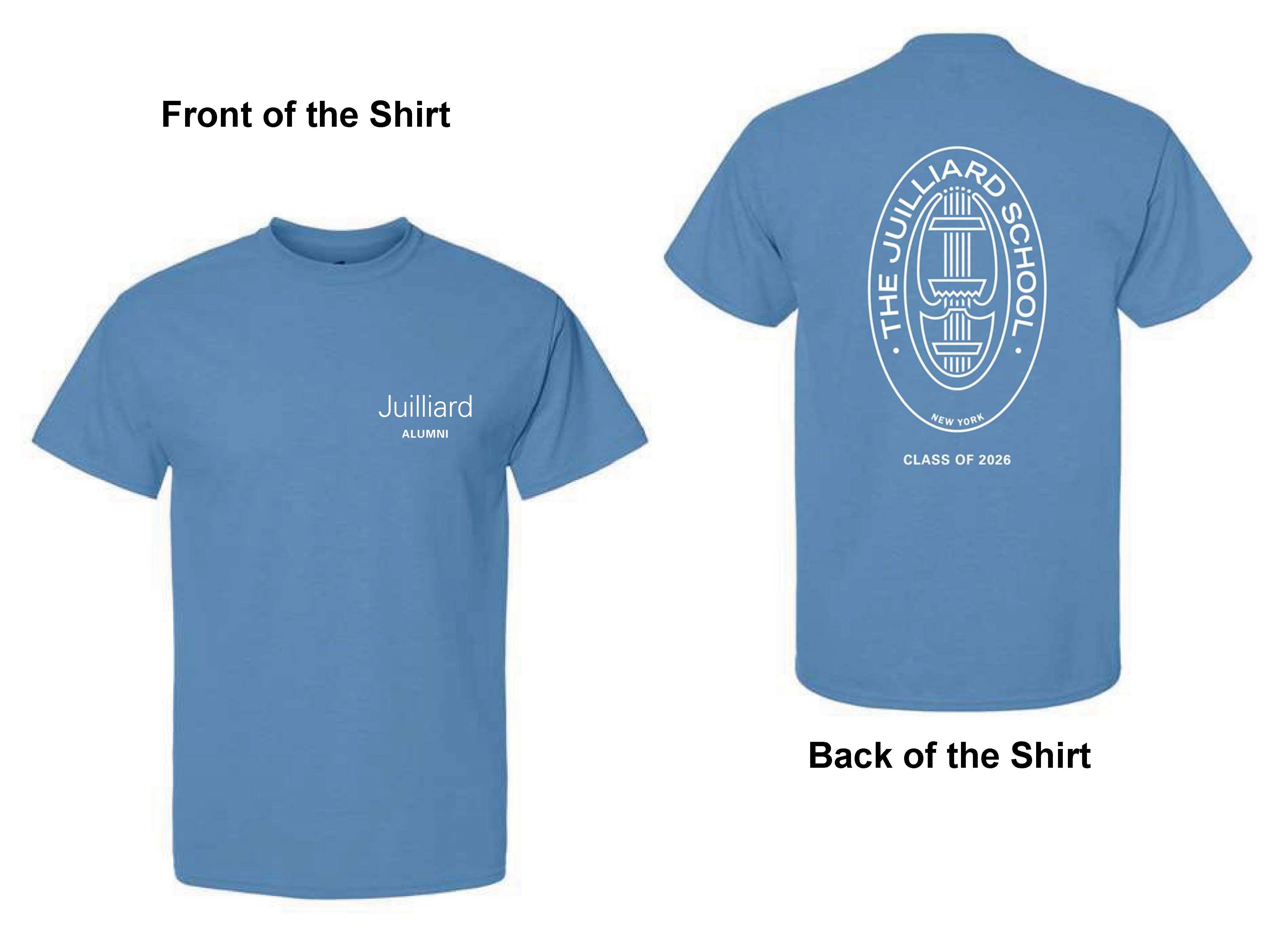 T-Shirt Preorder: Juilliard Class of 2026