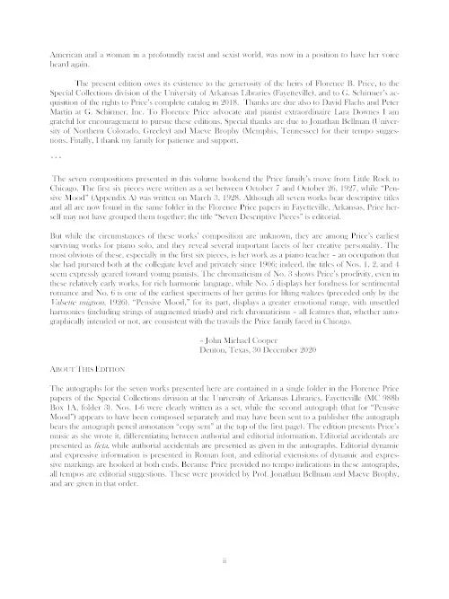 Price: Seven Descriptive Pieces