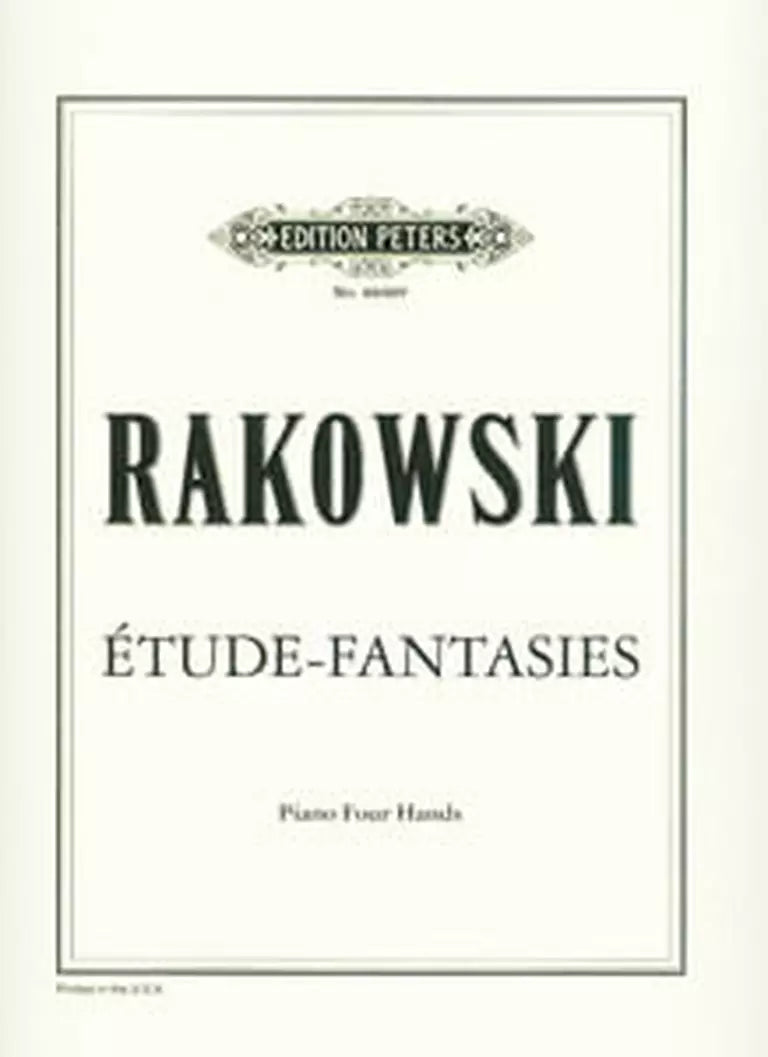 Rakowski Étude-Fantasies for Piano Four Hands