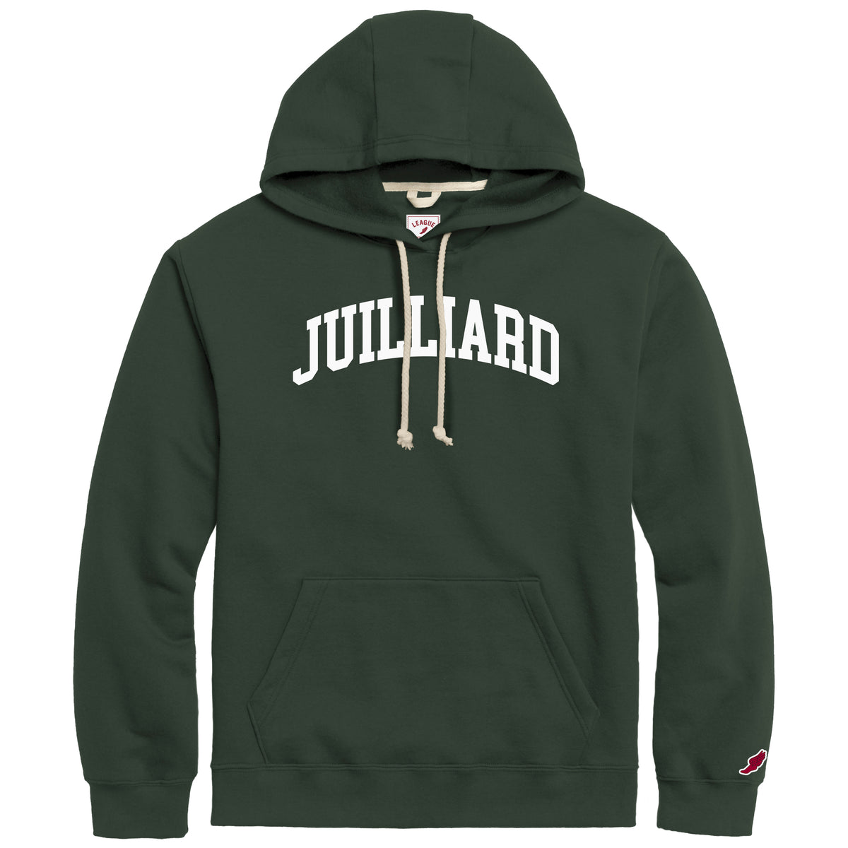 Sweatshirt: Collegiate Essential Fleece Hood with Screenprint