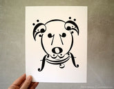 Card: Dog Series Uke Card (Inside: Blank) FINAL SALE / CLEARANCE