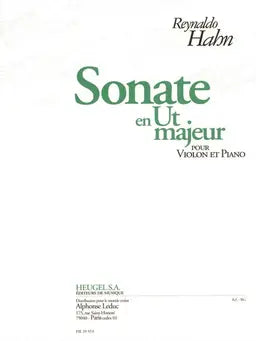 Hahn Sonata In C Major, For Violin And Piano