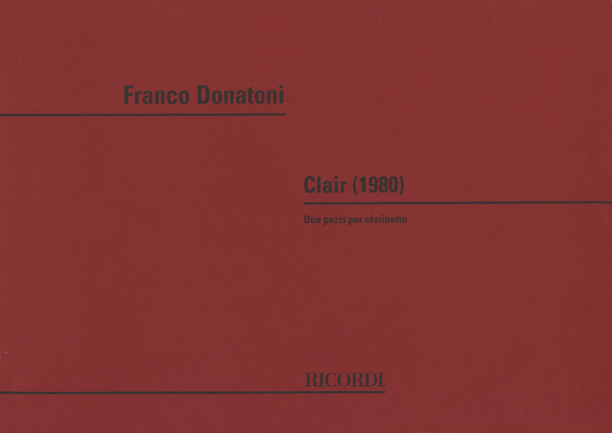 Donatoni Clair 1980