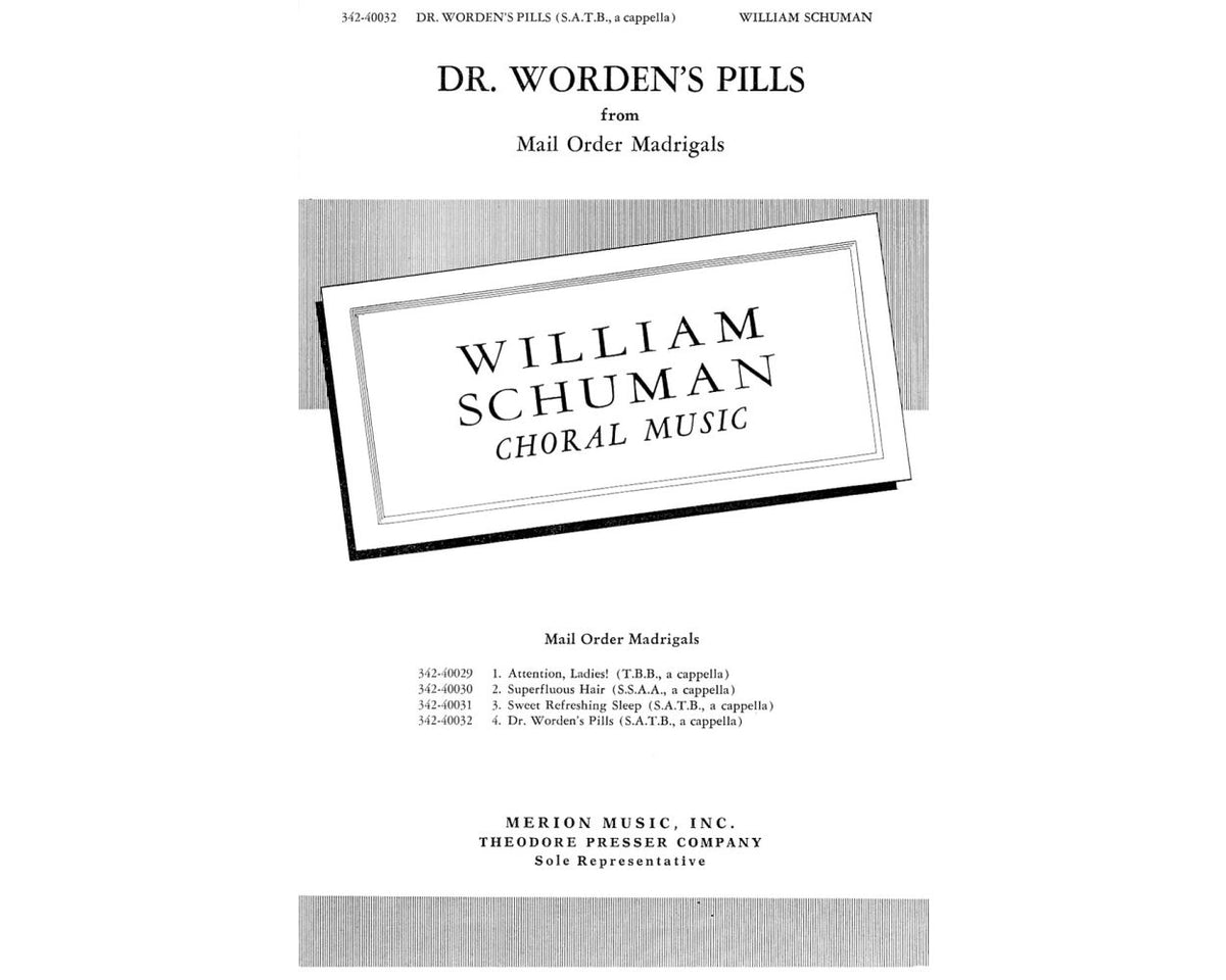 Schuman Dr Worden's Pills from Mail Order Madrigals