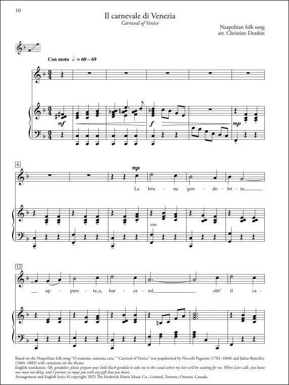 Voice Repertoire Level 2, 2025 Edition, The Royal Conservatory, V6R02, interior page