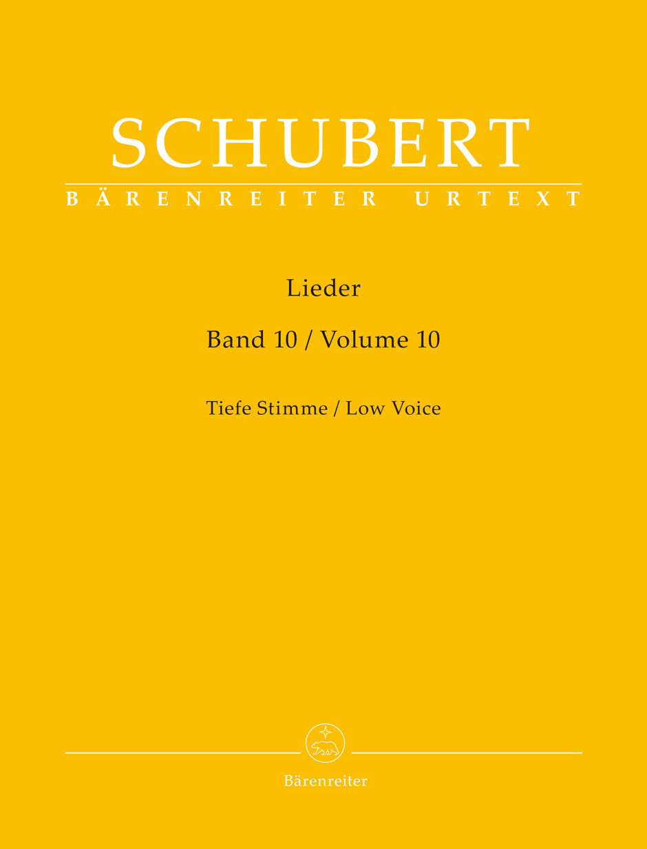 Schubert Lieder, Volume 10