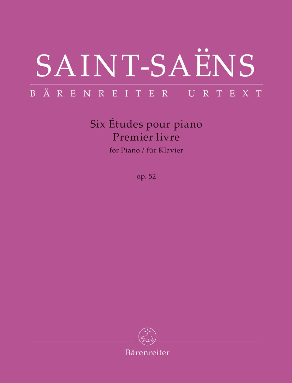 Saint-Saens, Camille Six Études for Piano op. 52