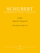 Schubert Lieder, Volume 10 for High Voice