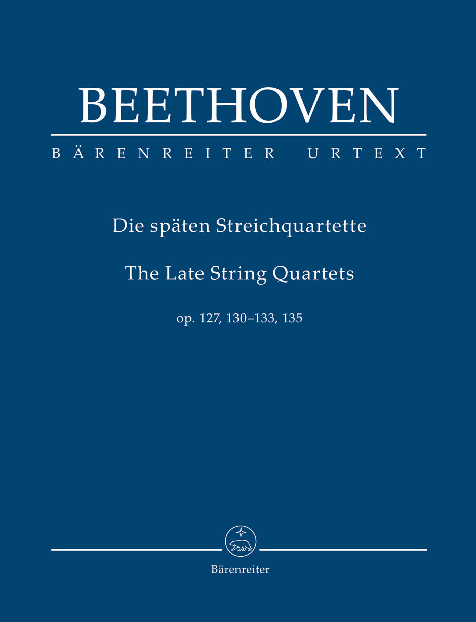 Beethoven: Late String Quartets (Study Score)