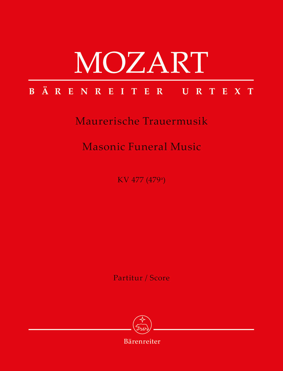 Mozart Masonic Funeral Music K. 477 (479a), Score