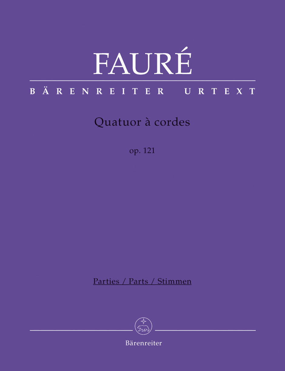 Faure String Quartet op. 121 N 195