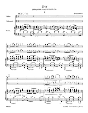 Ravel: Piano Trio (Parts)