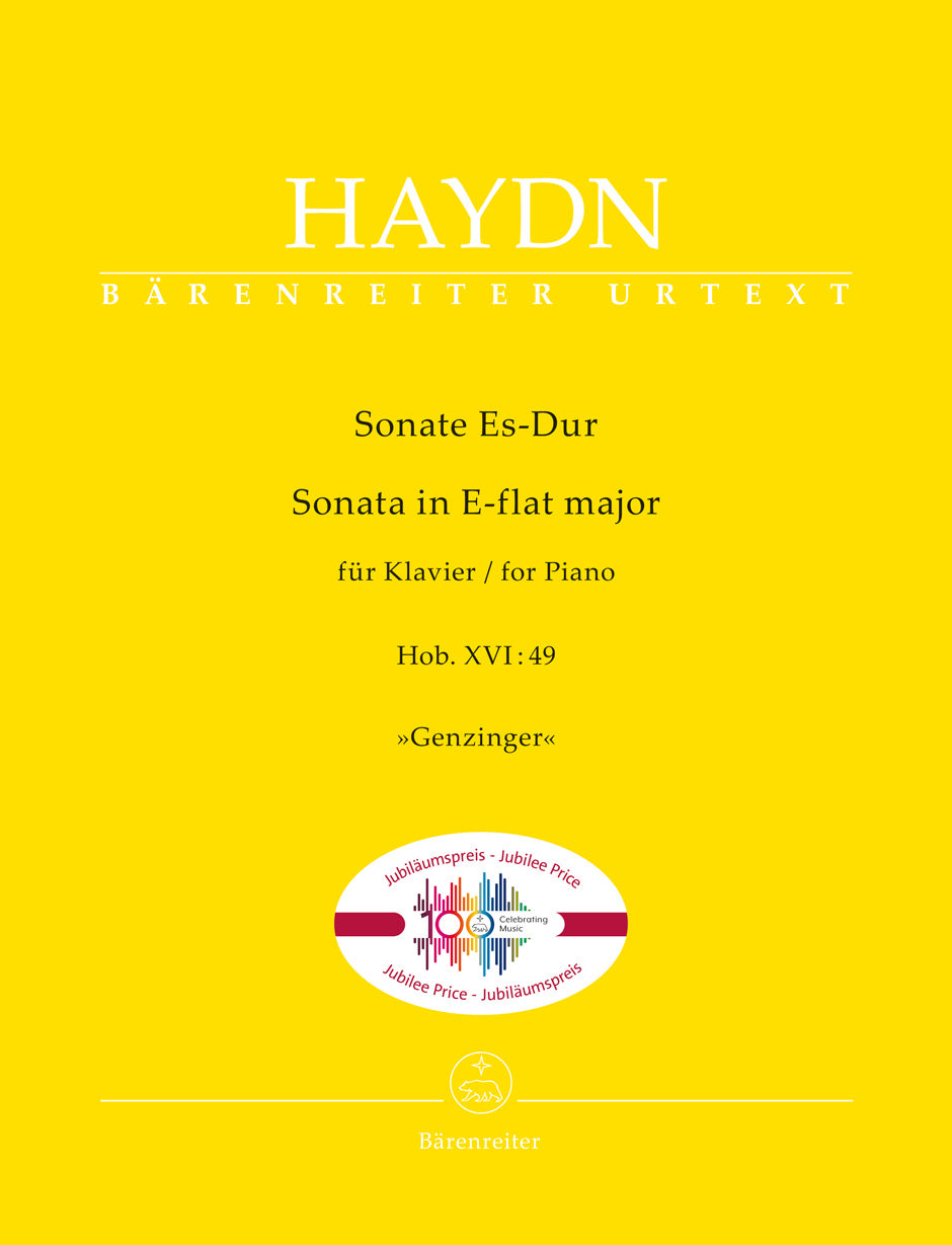 Haydn Sonata for Piano E-flat major (Hob. XVI:49) "Genzinger"
