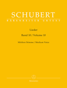 Schubet Lieder, Volume 10 for Medium Voice