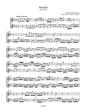 Bach: 3 Flute Sonatas (arr. for 2 flutes), BWV 1033, 1031, & 1020