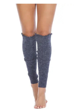 Leg Warmers: Cable Knit 22"