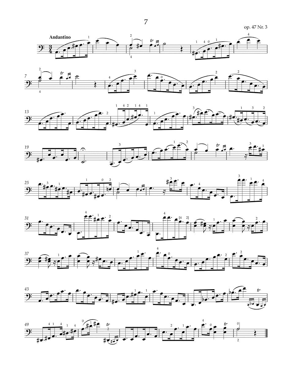 Dotzauer: Etudes for Cello