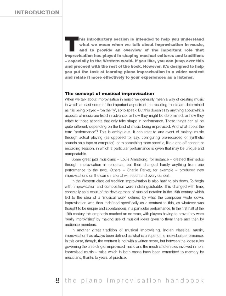Piano Improvisation Handbook