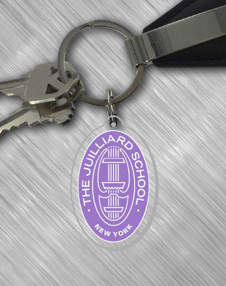 Keychain: Juilliard Seal acrylic (various colors)