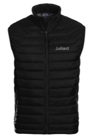 Puffer Vest: Black Juilliard Unisex Vest FINAL SALE / CLEARANCE