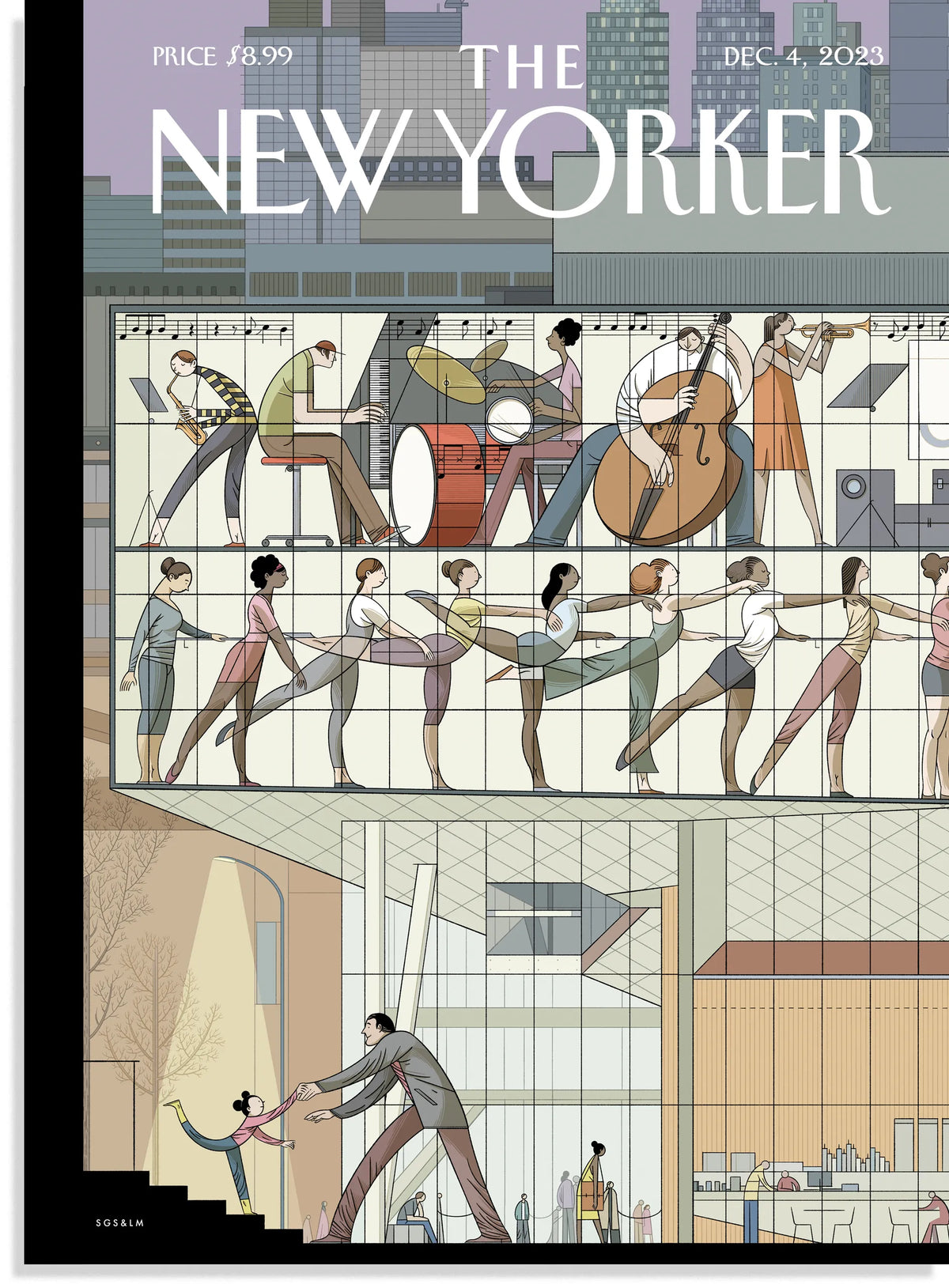 Magnet: "Ready to Soar" - Juilliard New Yorker cover (2.5" x 3.5")