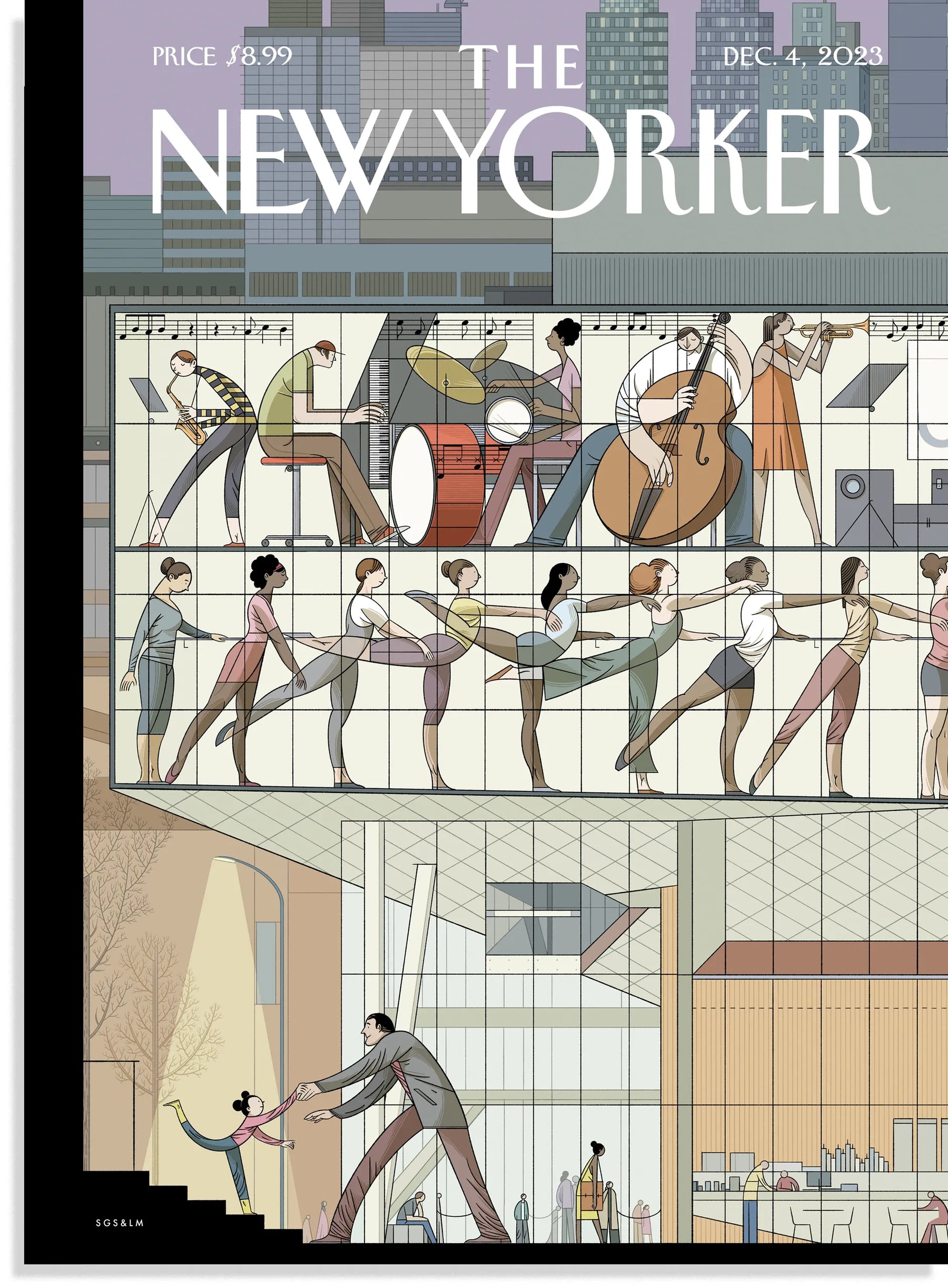 Magnet: "Ready to Soar" - Juilliard New Yorker cover (2.5" x 3.5")