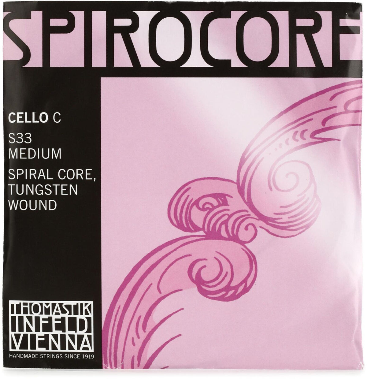 Cello String C  (Steel/Tungsten) Spirocore