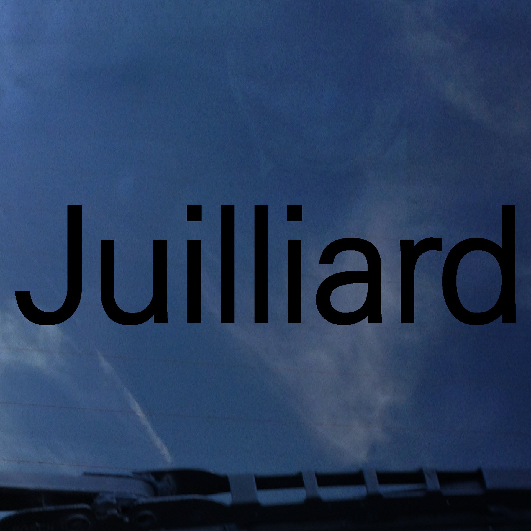 Decal: Juilliard Shockwave Logo Sticker (for car/case, etc)