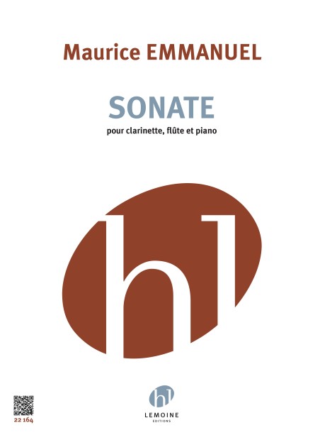 Emmanuel: Sonate for Flute, Clarinet, and Piano