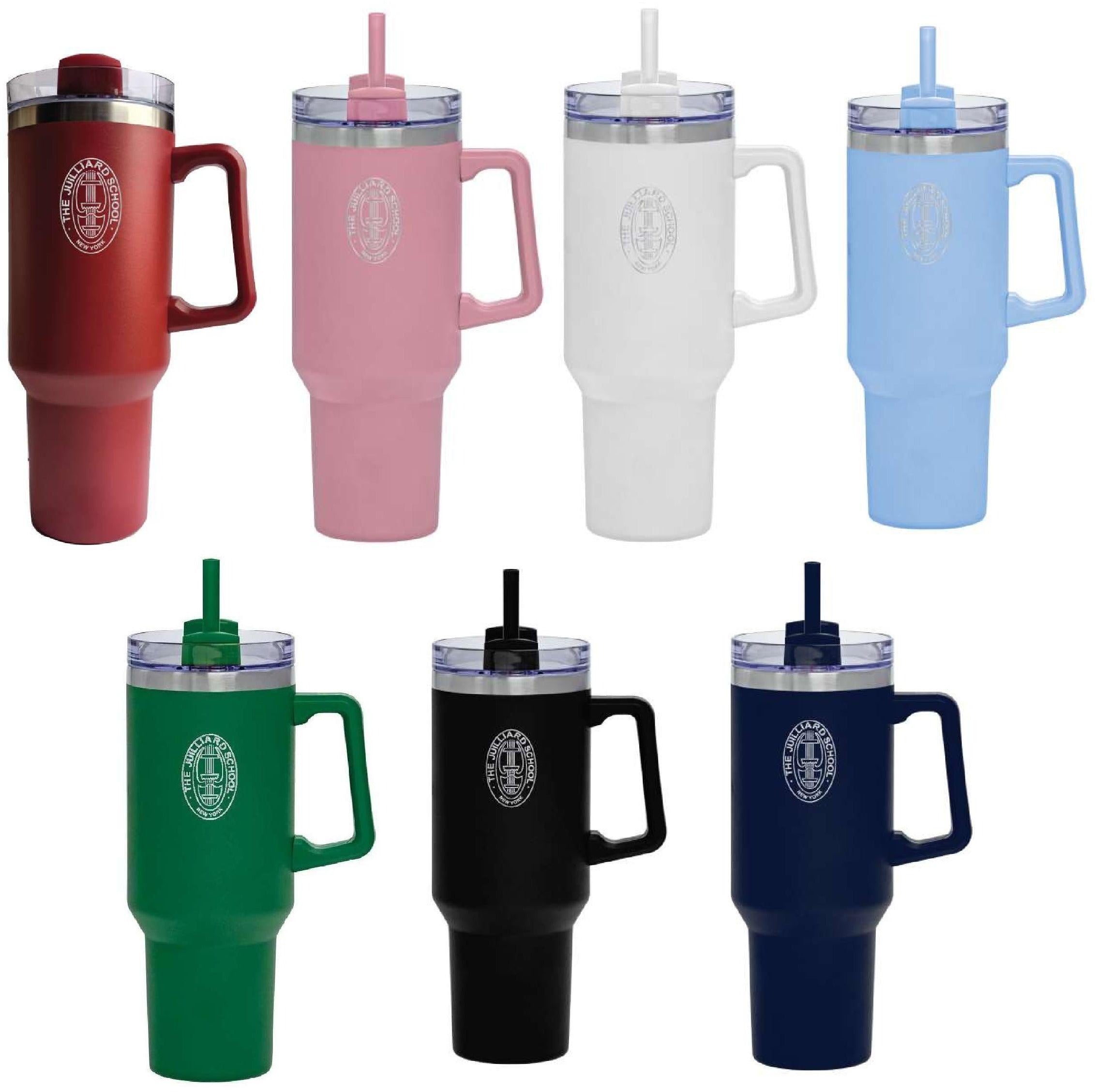 Clearance Travel Mug: 40oz stainless steel vacuum-insulated tumbler with matching straw