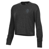 T Shirt: Juilliard Long-Sleeve Stretchy Crop by Under Armour with seal on left chest