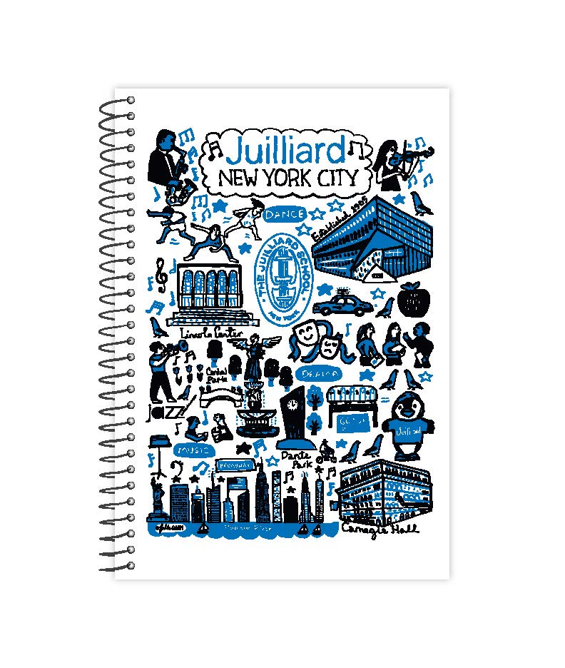 Notebook: Juilliard x Julia Art Spiral Bound (1 Subject)
