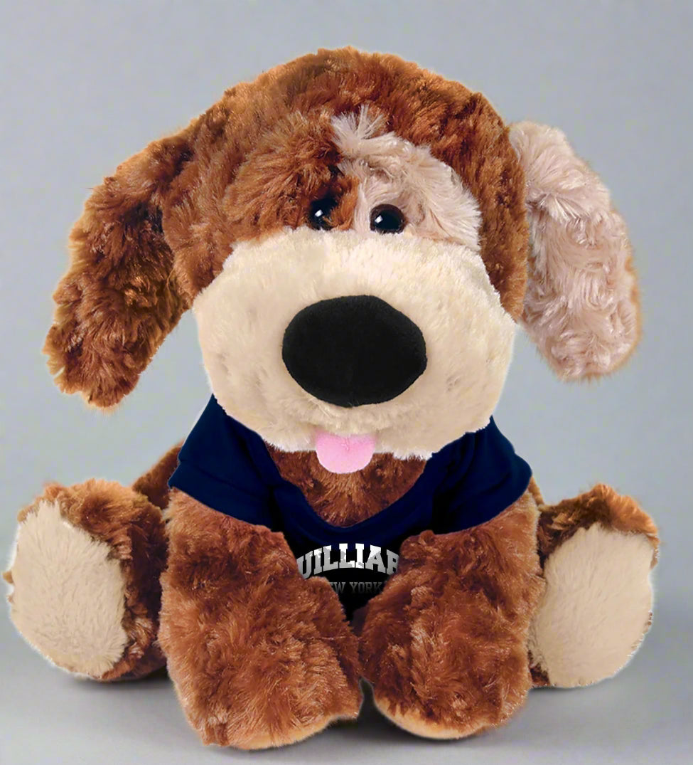 Dog: Plush Puppy Luke with Navy Juilliard T-Shirt
