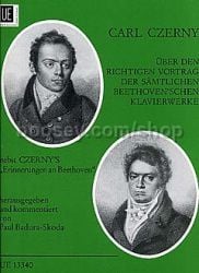 Czerny On the Proper Performance of all Beethoven's Works for the Piano (Book)
