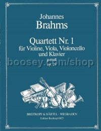 Brahms Piano Quartet No. 1 in G minor, Opus 25