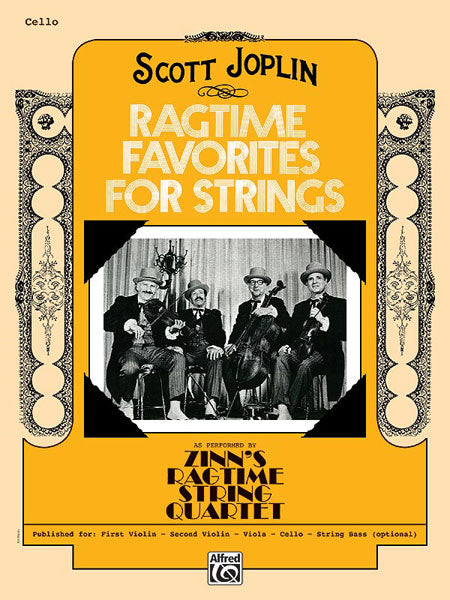 Joplin Ragtime Favorites for Strings - Cello Book