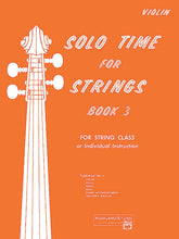 Solo Time for Strings, Book 3