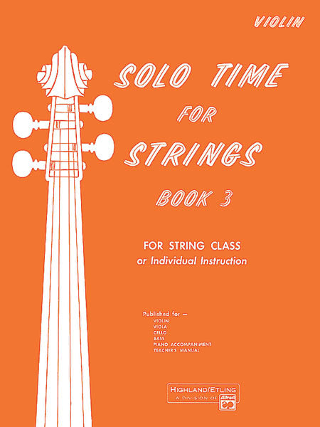 Solo Time for Strings, Book 3