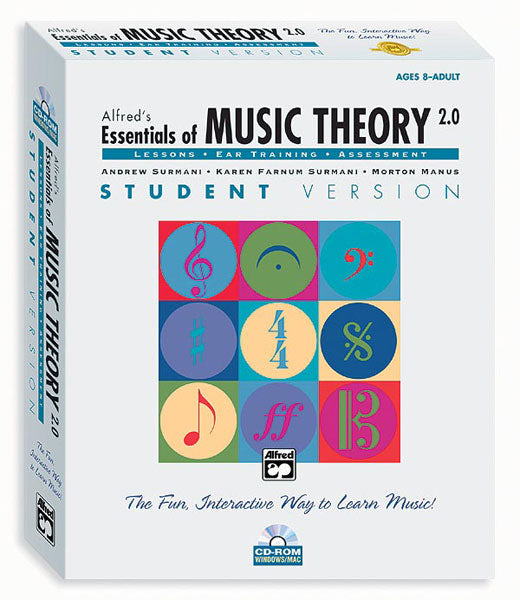 Alfred's Essentials of Music Theory: Software, Version 2.0 CD-ROM Student Version, Complete Volume