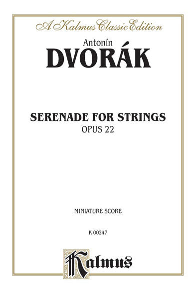 Dvořák: Serenade for Strings, Opus 22
