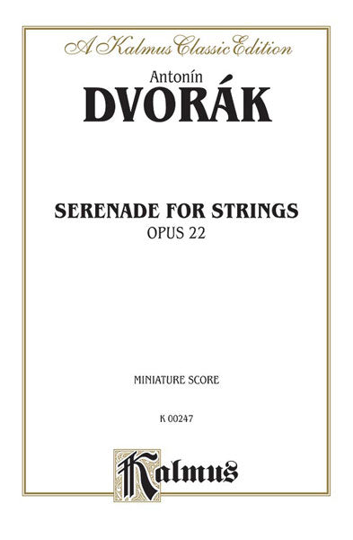 Dvorak Serenade for Strings, Opus 22
