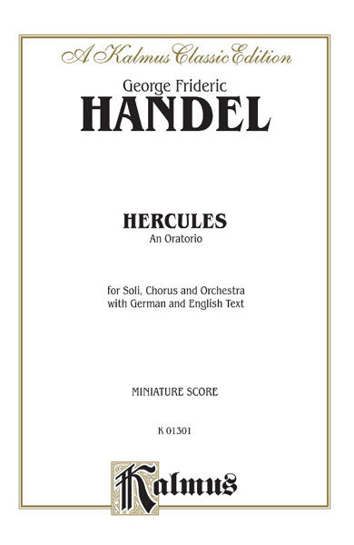 Hercules (1745), An Oratorio