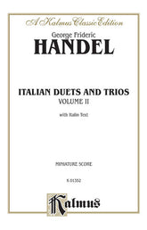 Handel Italian Duets and Trios, Volume II