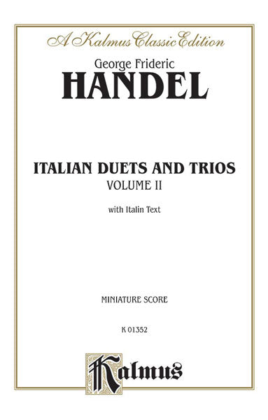 Handel Italian Duets and Trios, Volume II