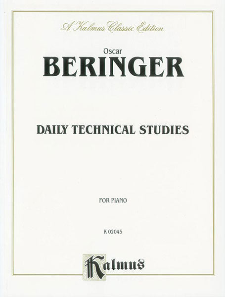 Beringer: Daily Technical Studies for Piano